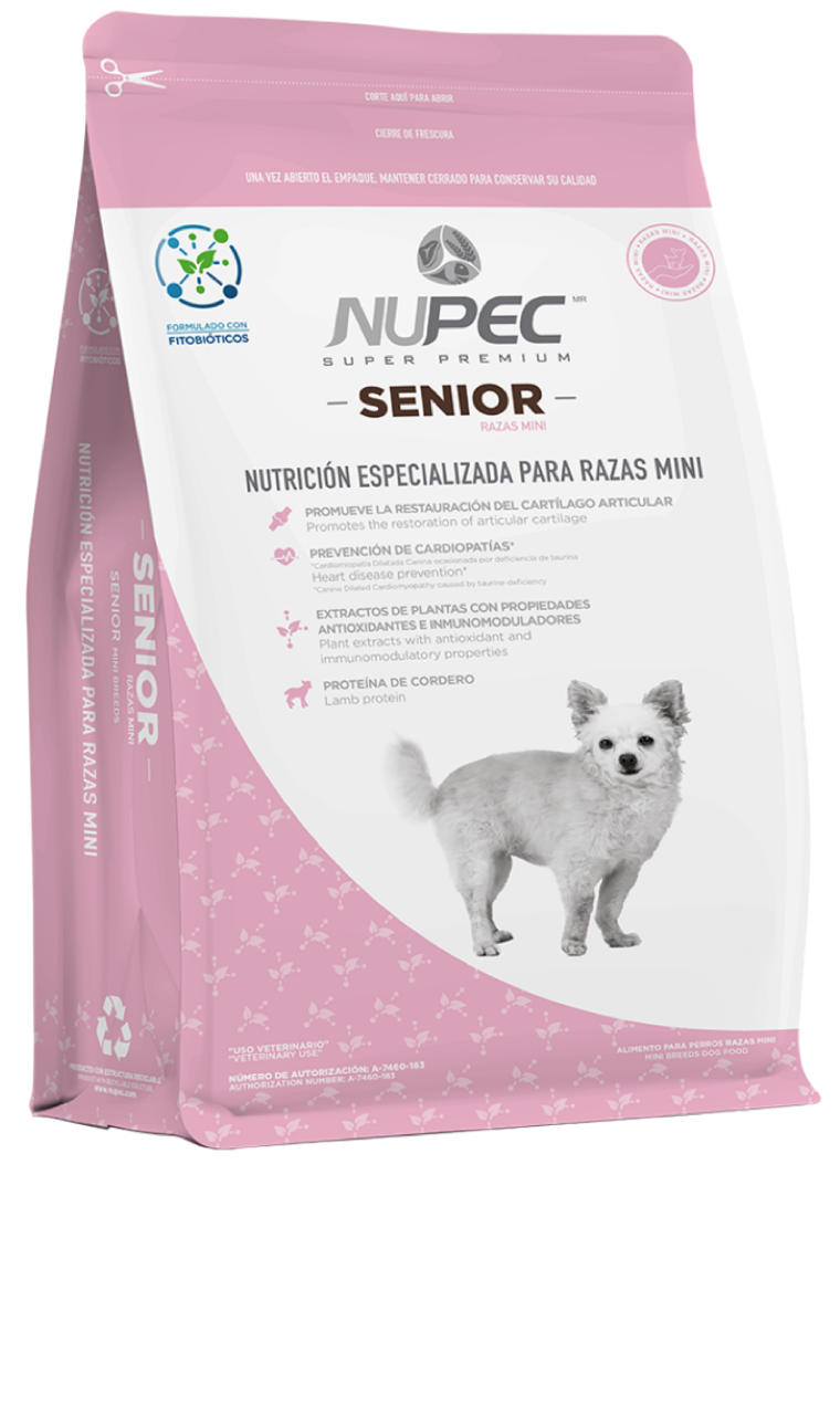 Grupo Nupec Nutrición Científica Senior Razas Mini Sabor Mix