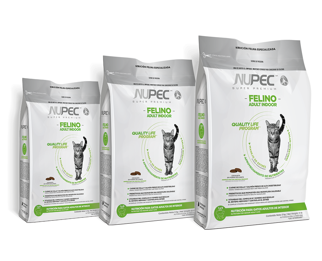 Nupec para gato adulto sabor pollo salmón y arroz (para gatos hogareños) indoor