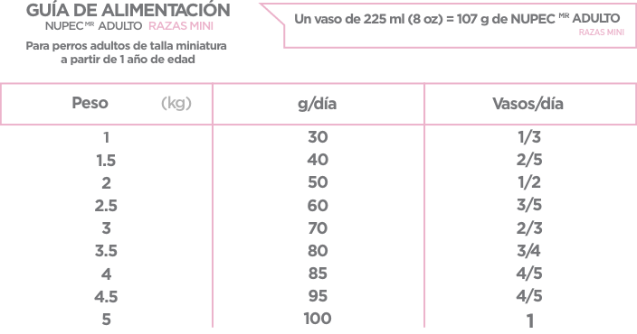 Alimento Nupec Nutrición Científica para perro Adulto Razas Mini sabor mix