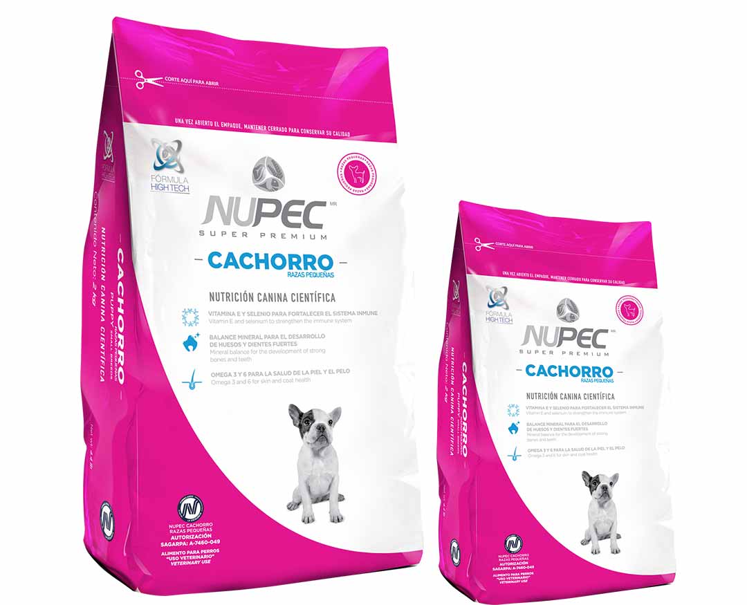 Nupec para perro cachorro de raza pequeña sabor mix