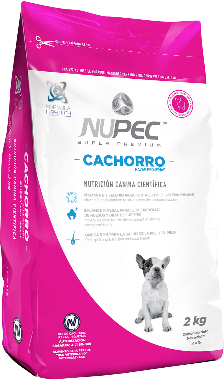 Nupec para perro cachorro de raza pequeña sabor mix
