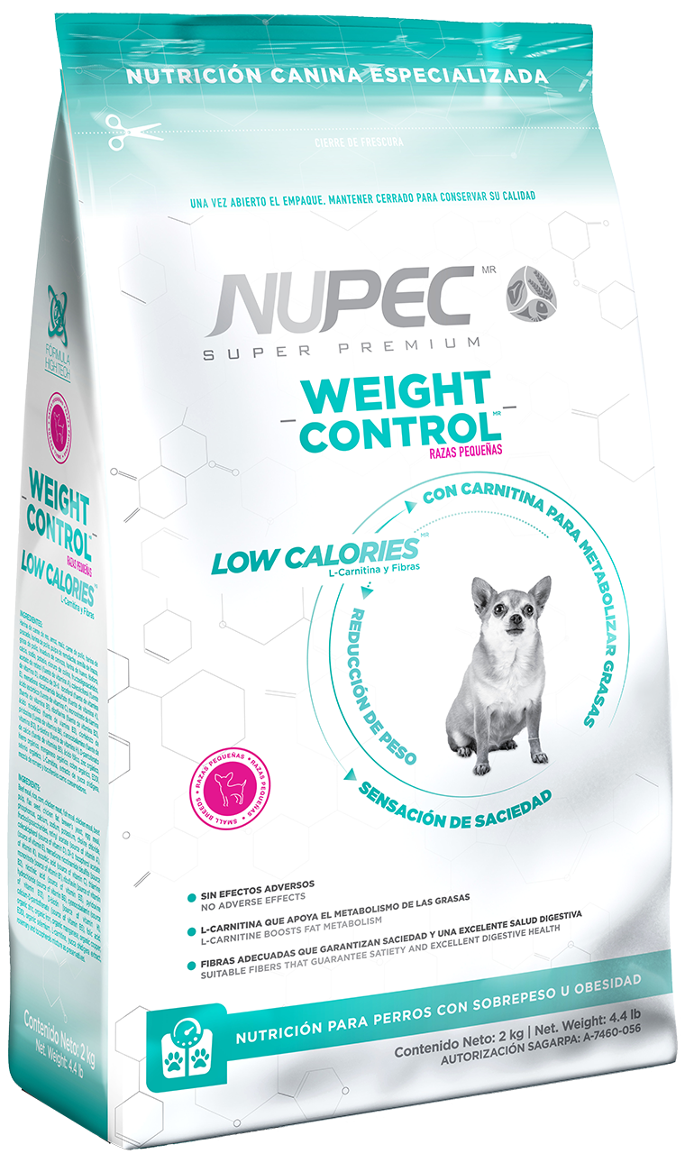 Nupec Weight Control Raza Pequeña Con Fibra Para Obesidad