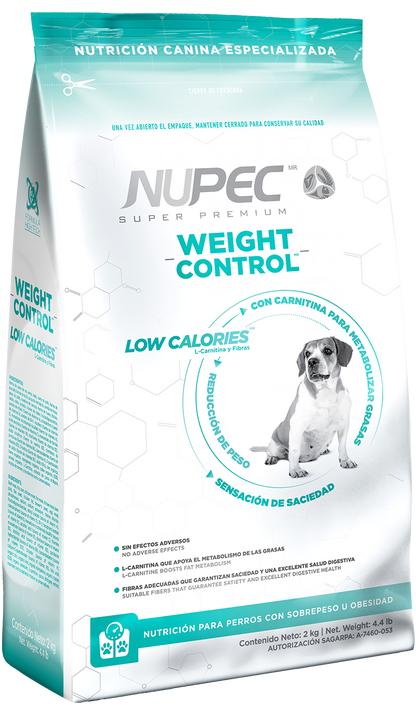 Nupec Nutrición Especializada Weight Control Perro Adulto raza mediana y grande