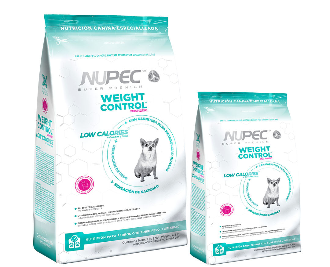 Nupec Weight Control Raza Pequeña Con Fibra Para Obesidad