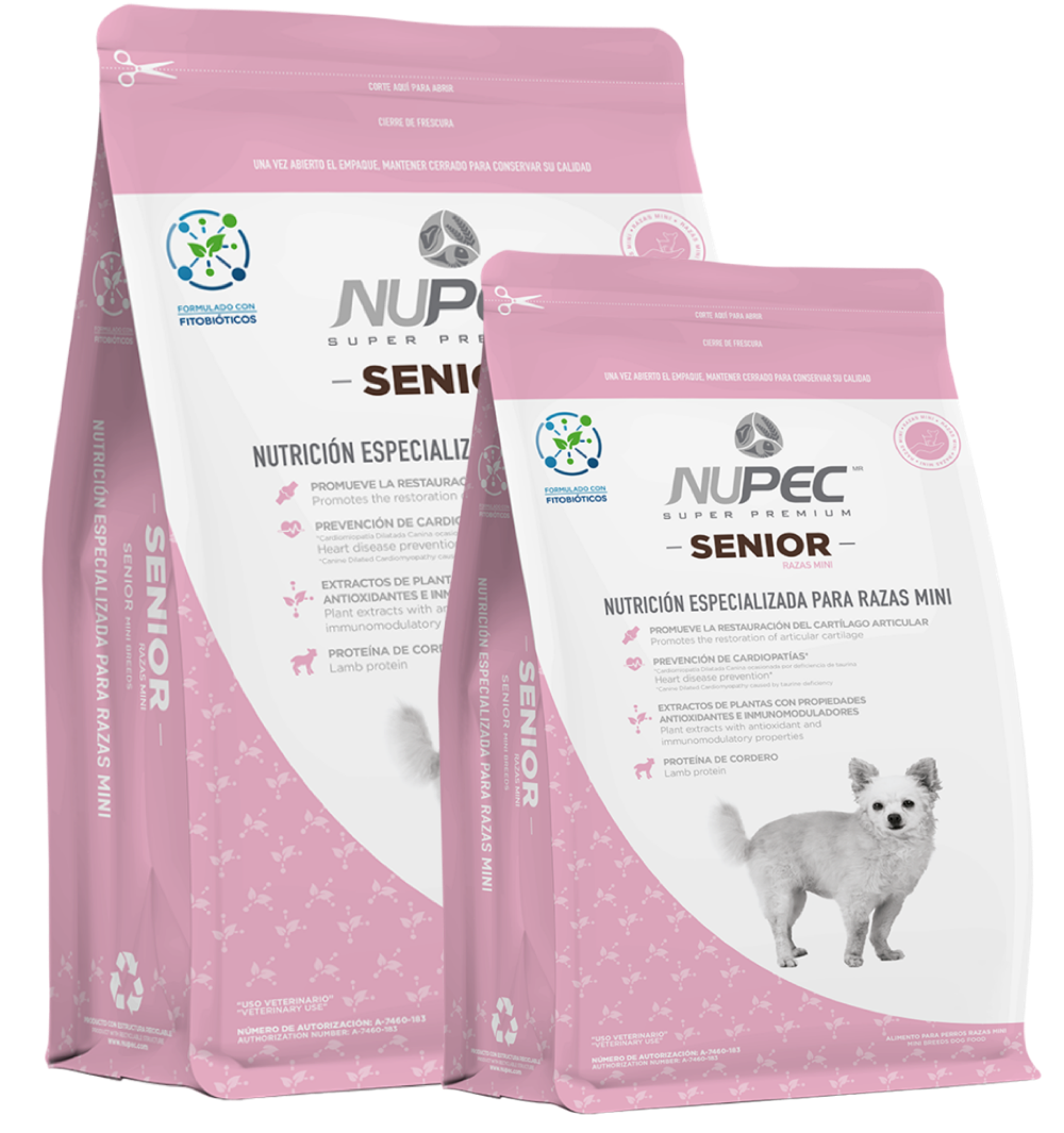 Grupo Nupec Nutrición Científica Senior Razas Mini Sabor Mix