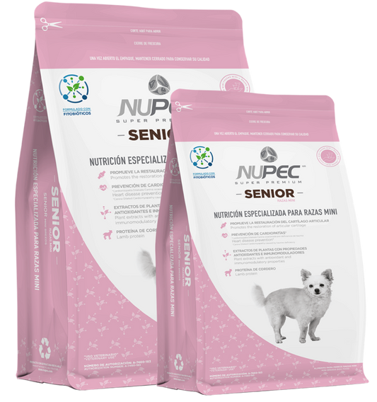 Grupo Nupec Nutrición Científica Senior Razas Mini Sabor Mix